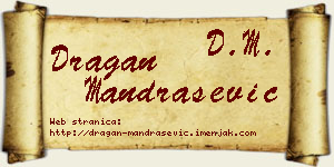 Dragan Mandrašević vizit kartica